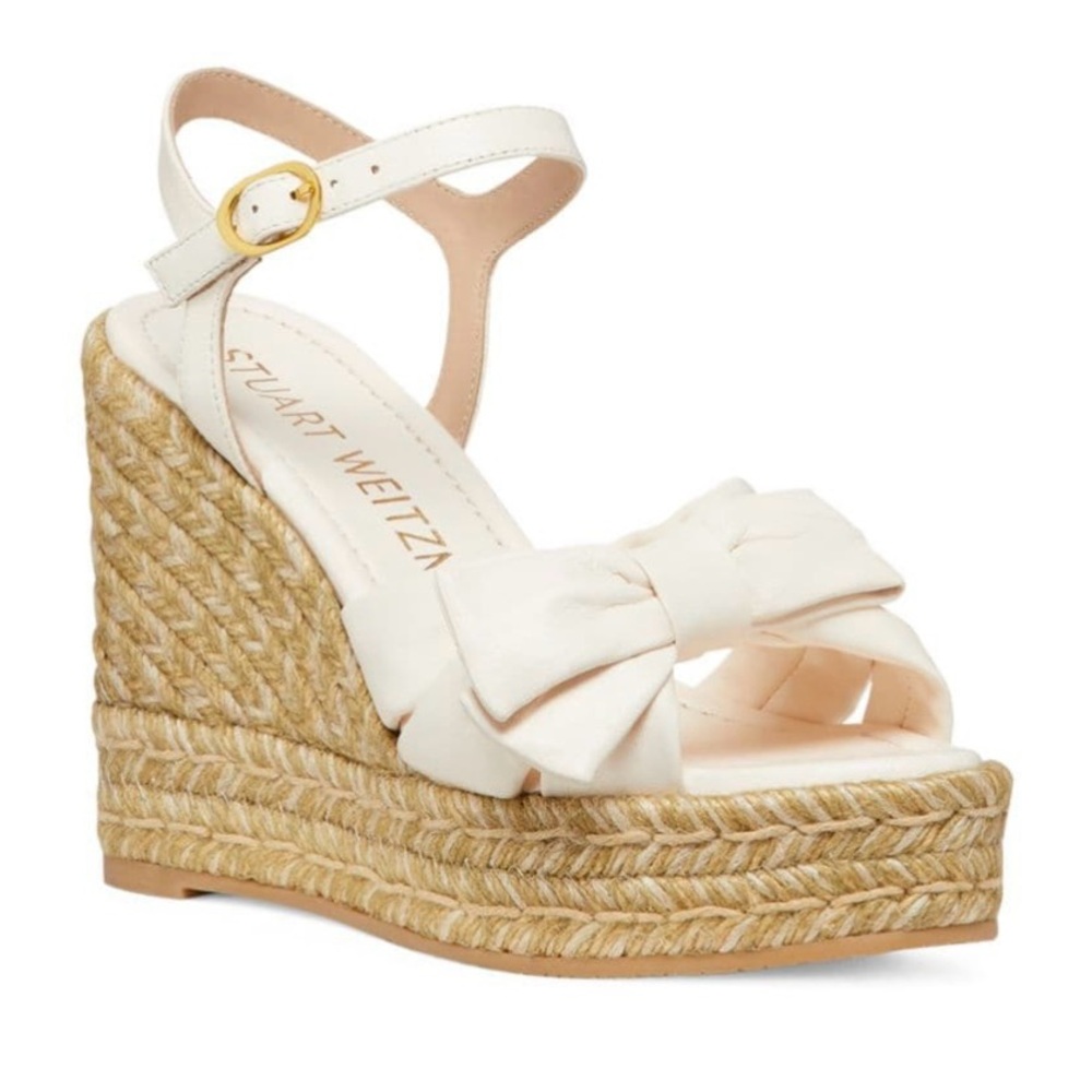 ✨Stuart Weitzman Bow Wedge Espadrilles 🏝️| Sz 5 NIB| Vacay Vibes, Summer Shoes ✨